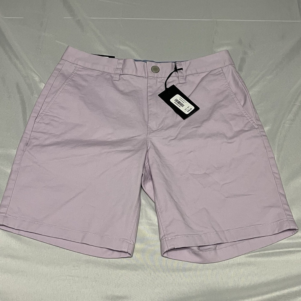 Bonobos The Original Chino Short Size 28 Pink Classic Fit 7" Inseam NWT